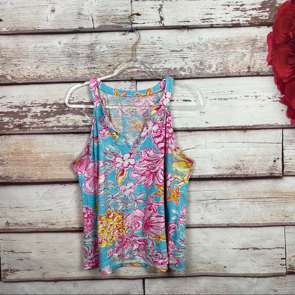 Lilly Pulitzer Arya Tank in Breakwater Blue Lolita